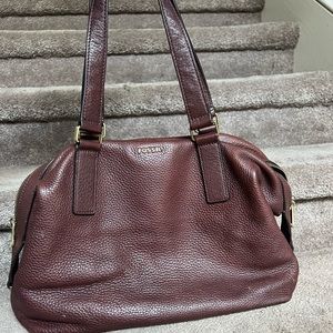 Fossil Expandable Leather Handbag